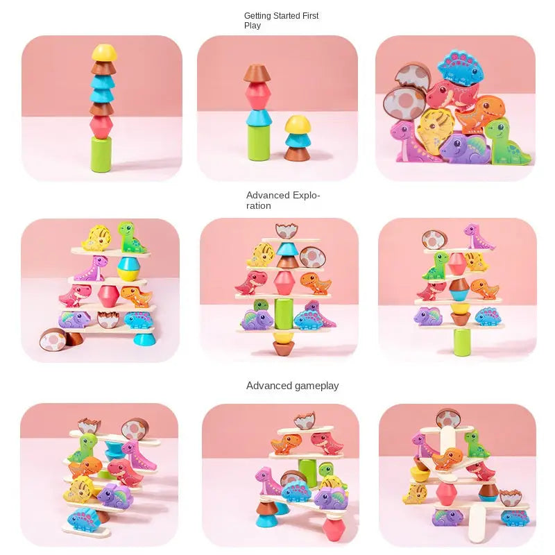 Wooden Stacking Balance Building Blocks