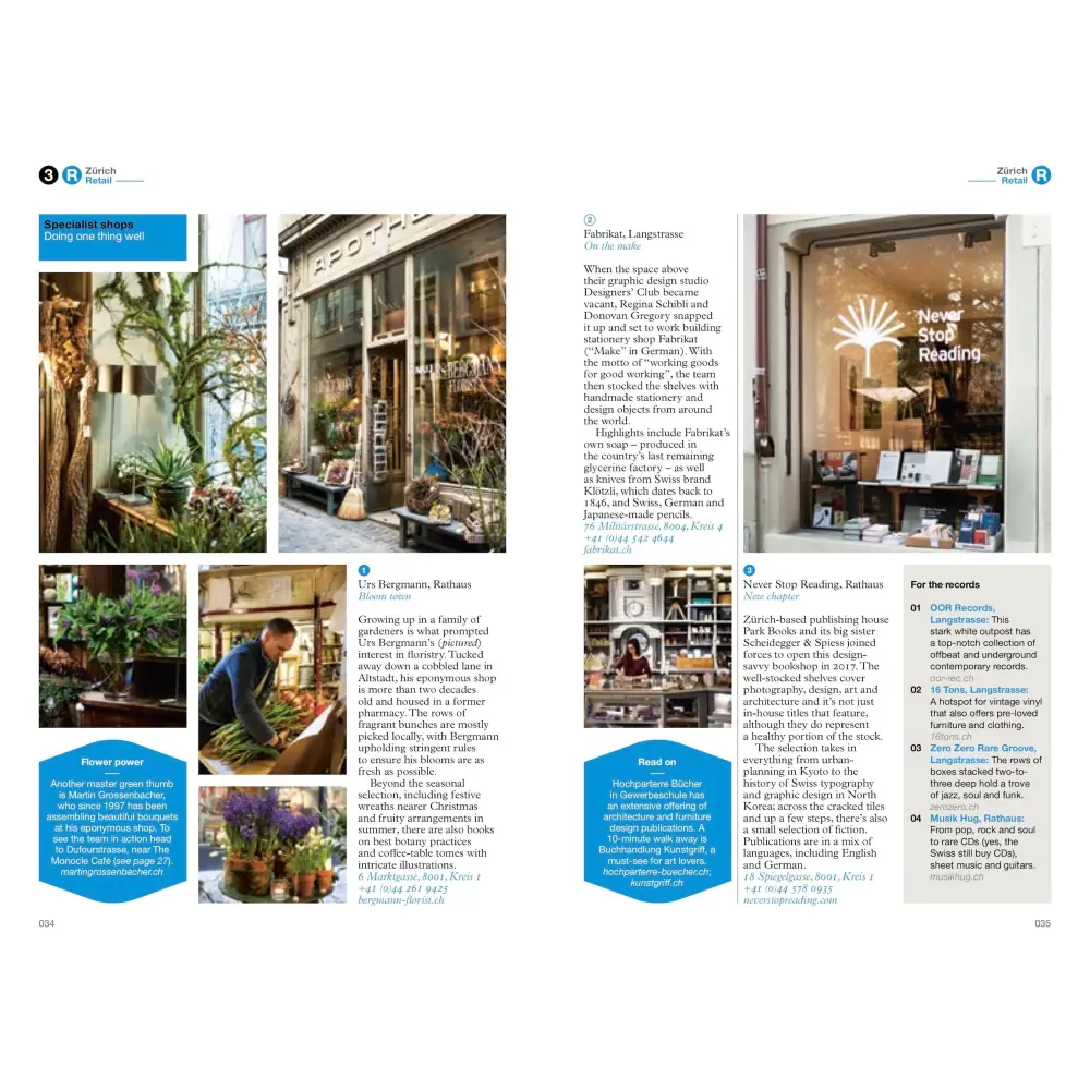 Zürich Geneva + Basel: The Monocle Travel Guide Series Book